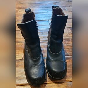 Black Leather Harley Davidson Boots